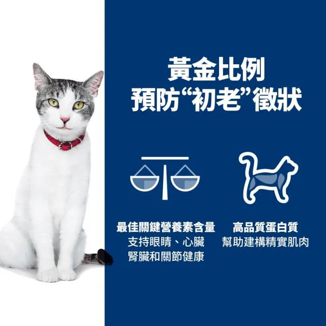【Hills 希爾思】官方直營 超高齡貓 雞肉 7.03公斤(貓飼料 貓糧 老貓)