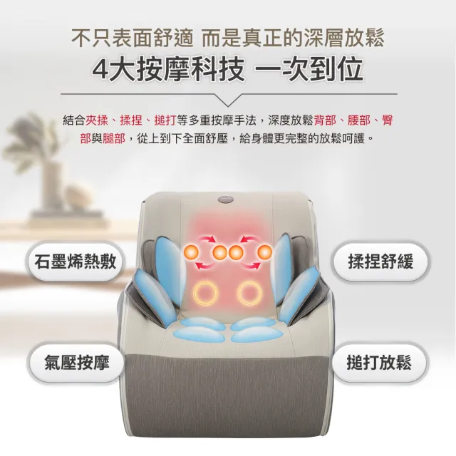【Concern 康生】漫時光沙發按摩椅 CON-2555