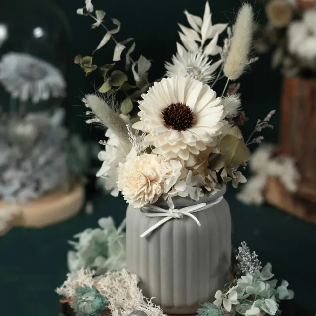 【The Forest 癒森林】冷衫秘境灰谷森林擴香花禮贈5ml香氛油(永生花/盆花/送禮自用/開幕升遷生日/居家擺飾)