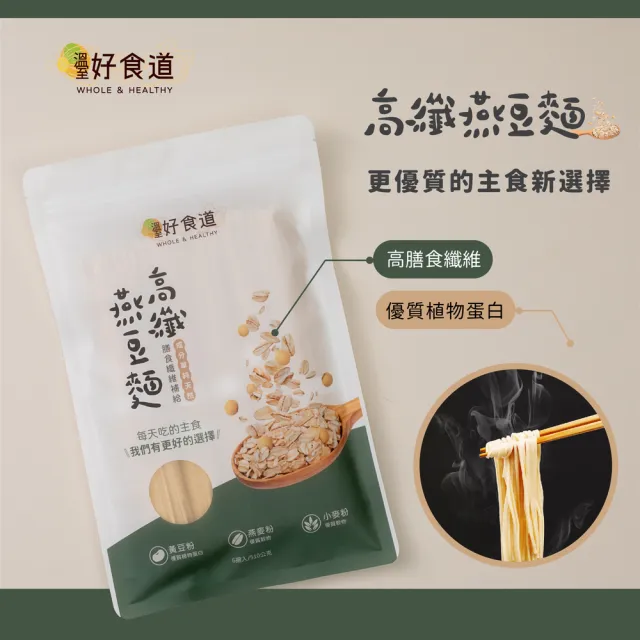 【Winseed 溫室好食道】高纖燕豆麵 510g(營養燕麥麵/減醣麵/無化學添加麵條)