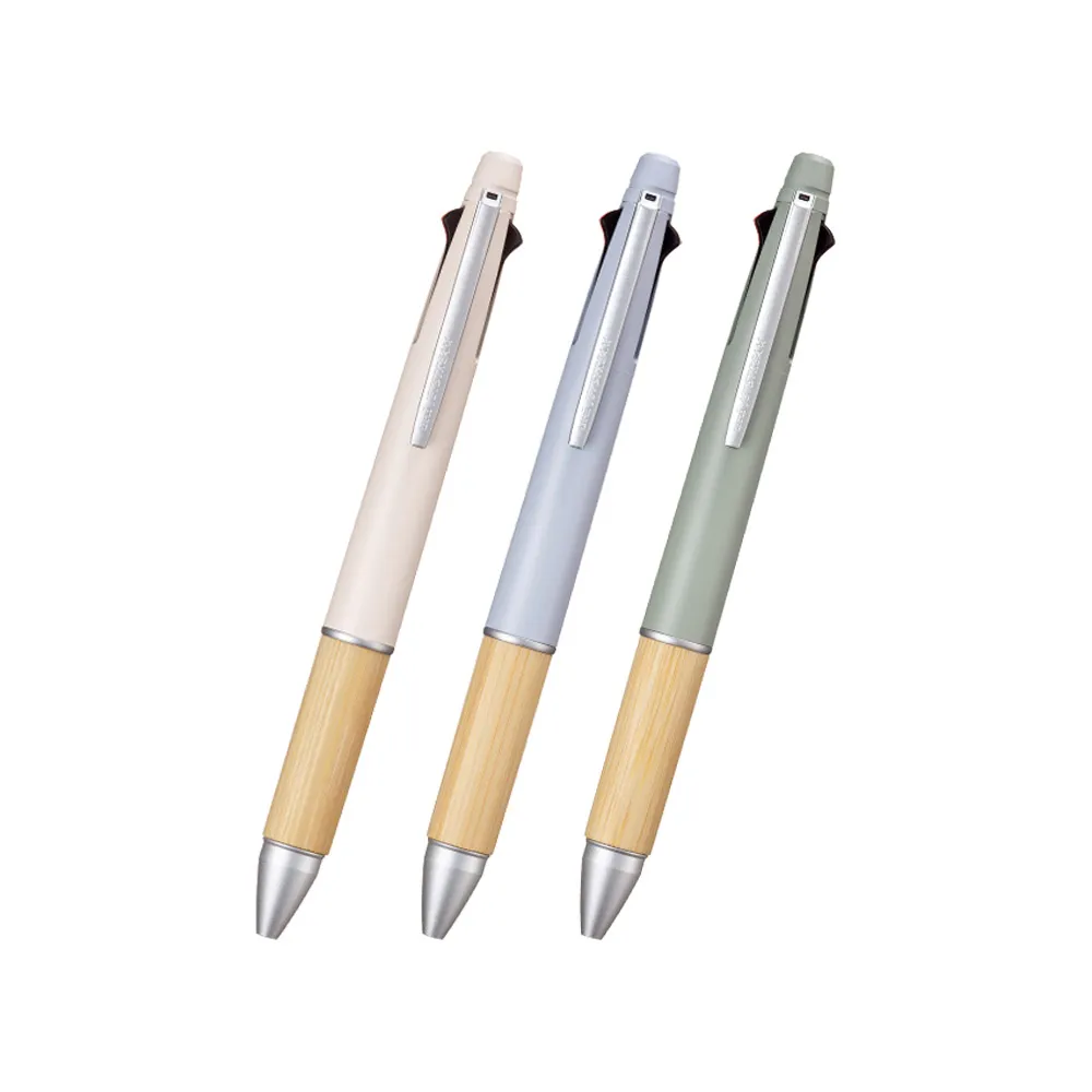 【uni】JETSTREAM 4+1竹製握把多機能溜溜筆 MSXE5-2000B (0.5mm)