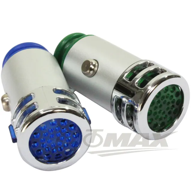 【OMAX】臭氧負離子2合1車用空氣清淨器-2入(顏色隨機-速)