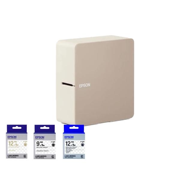 【EPSON】官方直營 搭3捲透明底標籤帶★LW-C610 智慧藍牙奶茶色標籤機