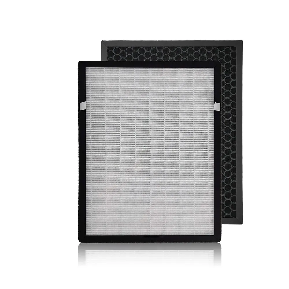 【RENZA】適用HERAN 禾聯 HAP-230M1 負離子空氣清淨機(2合1HEPA+活性碳濾網 濾芯)