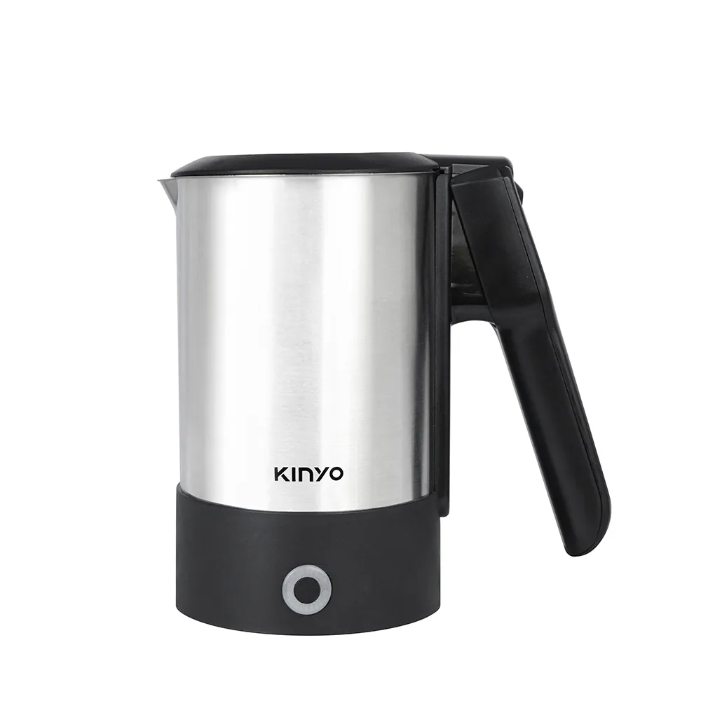 KINYO】0.6L 雙電壓旅行快煮壼電熱壺熱水壺煮水壺電茶壺(304不鏽鋼