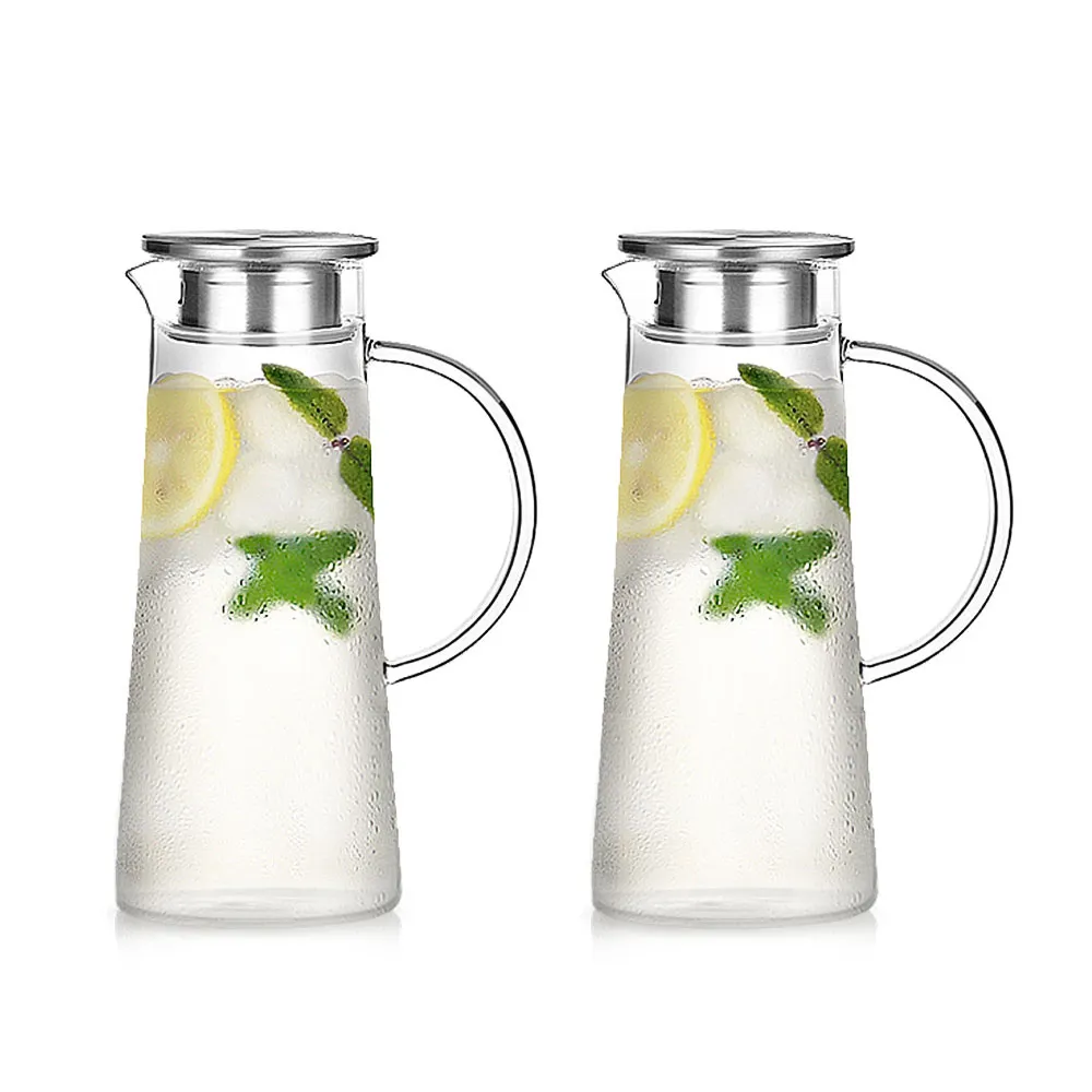 【日本FOREVER】耐熱玻璃把手水壺1500ML(買一送一)