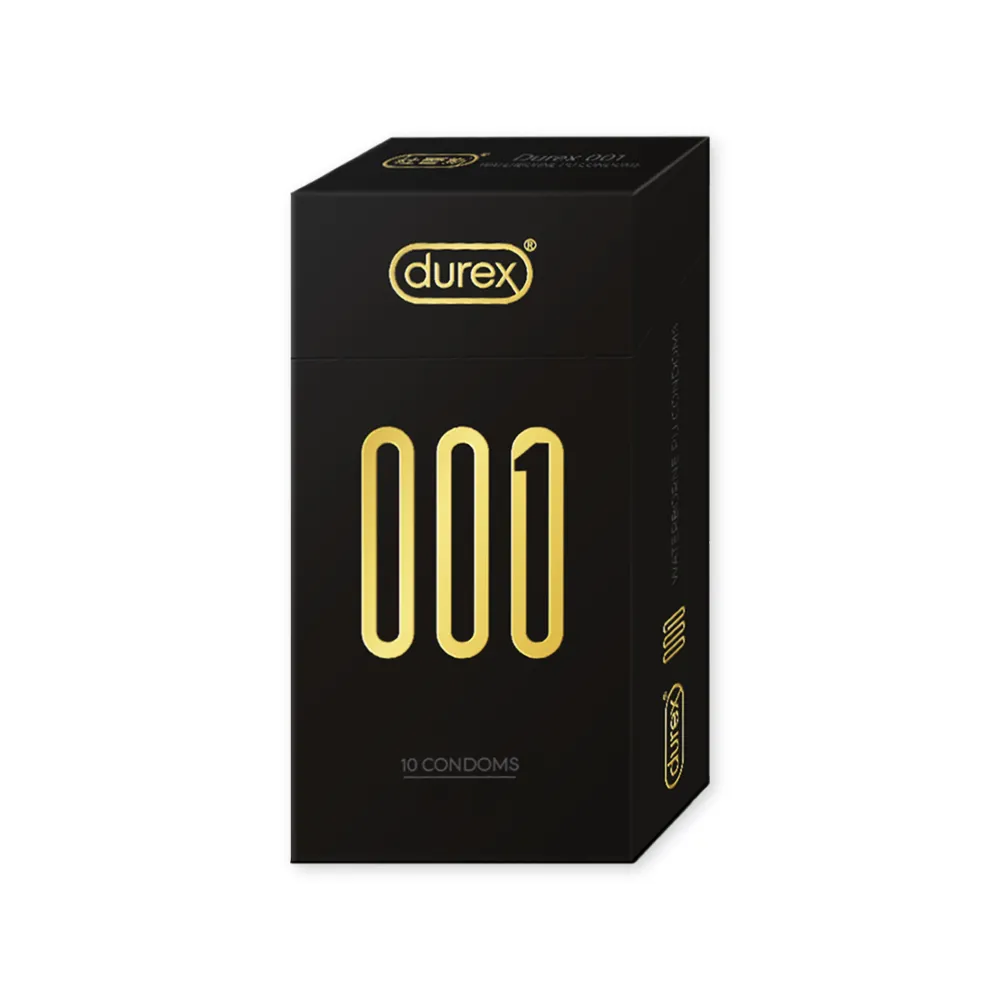 【Durex 杜蕾斯】001水性PU衛生套標準裝1盒(10入 保險套/衛生套/避孕套/安全套/避孕/保險套推薦)