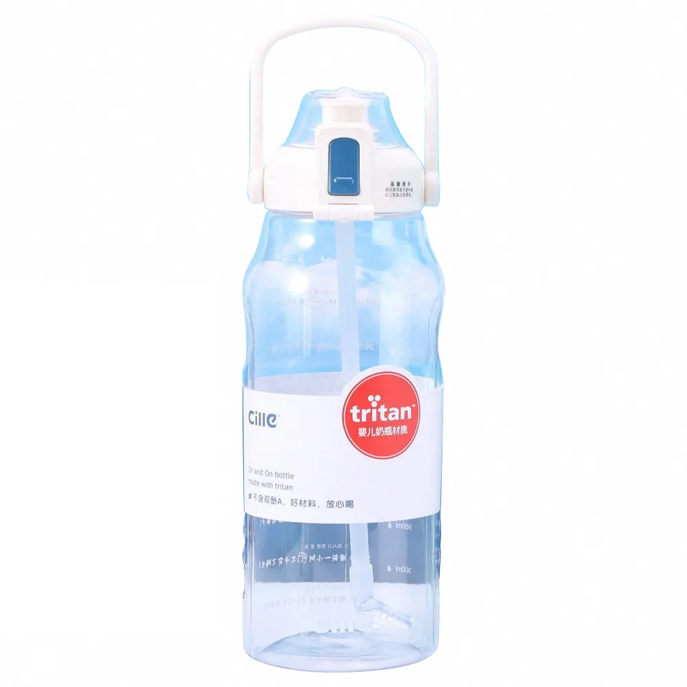 【EZlife】Tritan大容量透明運動水壺(1500ml)