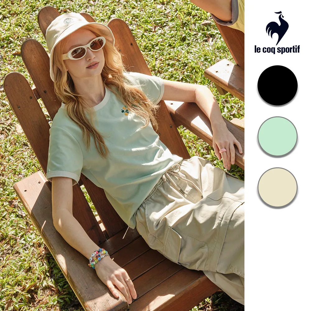 【LE COQ SPORTIF 公雞】短袖T恤 女款 3色 LWX22205