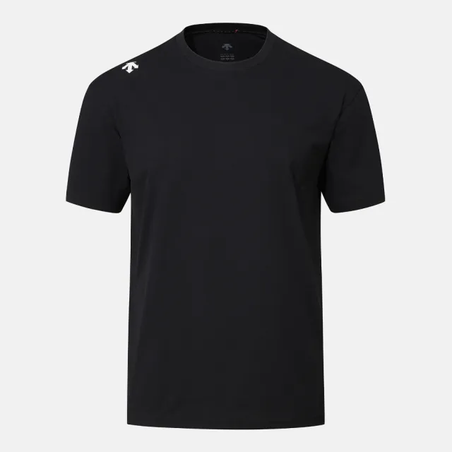 【DESCENTE】短袖上衣 男 快排 OVERFIT SHORT SLEEVE T-SHIRT 黑 SR321TTS74-BLK0