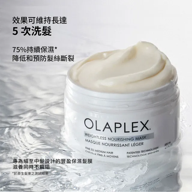 【OLAPLEX 歐啦】輕盈滋養護髮膜200ML(髮膜/結構護髮/撫平毛躁/歐拉)