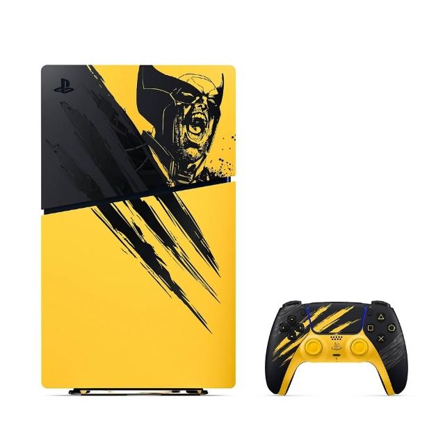 【SONY 索尼】New PlayStation 5 數位版主機《漫威金鋼狼》戰鬥黃色限量版(PS5 Slim/CFI-2118B01)