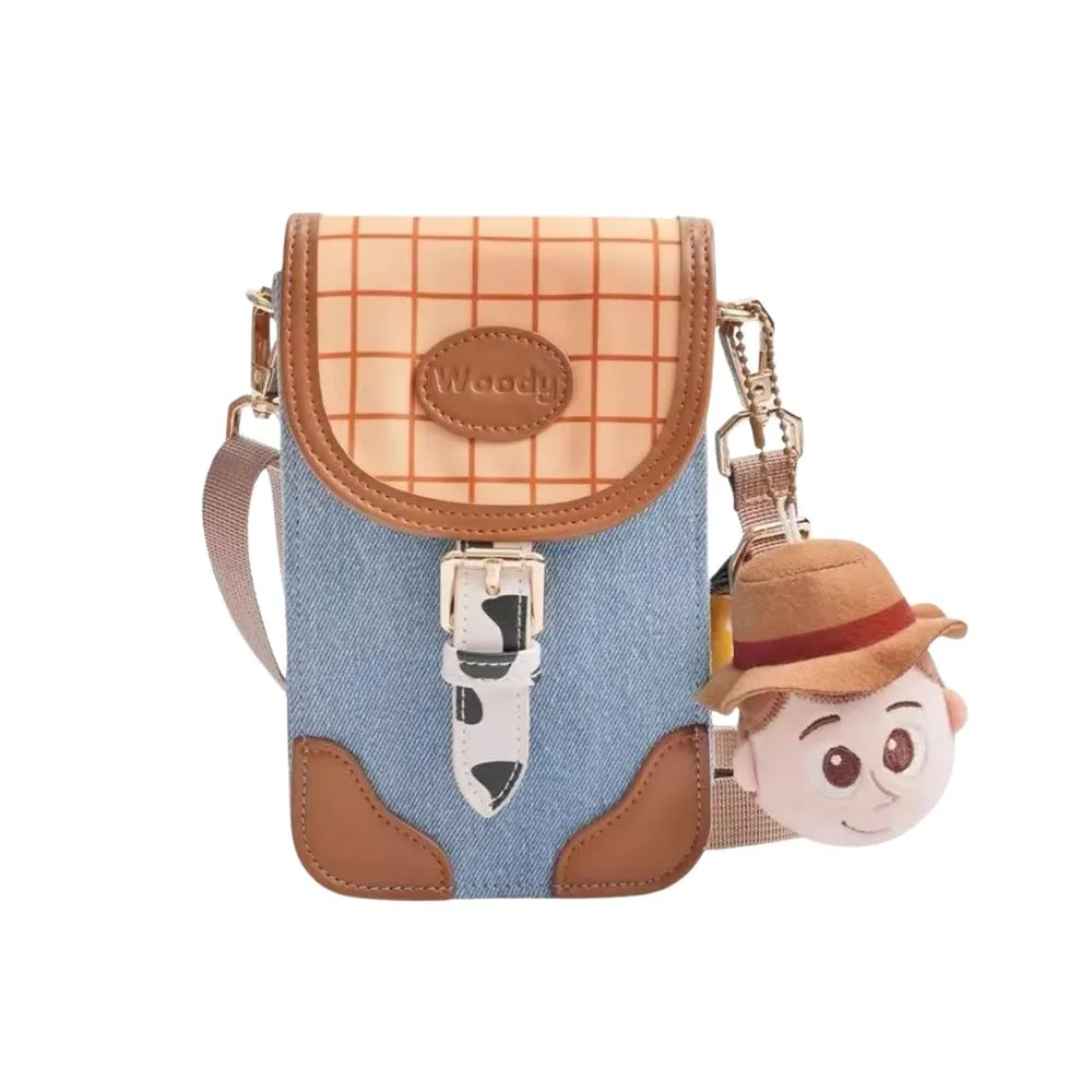 【Disney 迪士尼】Toy Story 玩具總動員5周邊商品正版胡迪斜背包手機包迪士尼周邊生日禮物 