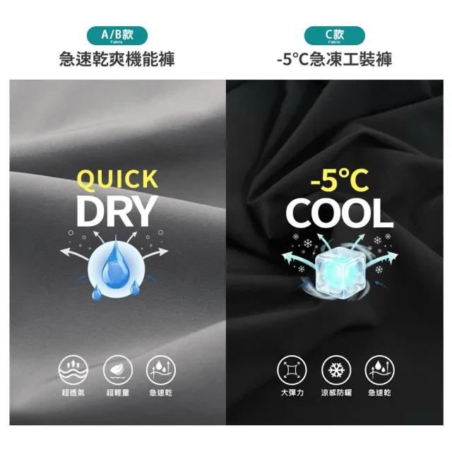 【JU SHOP】涼爽抗悶！男女急速乾爽工裝褲 涼感褲(涼感工作褲 運動褲 口袋工作褲 吸濕排汗 防曬 休閒褲)