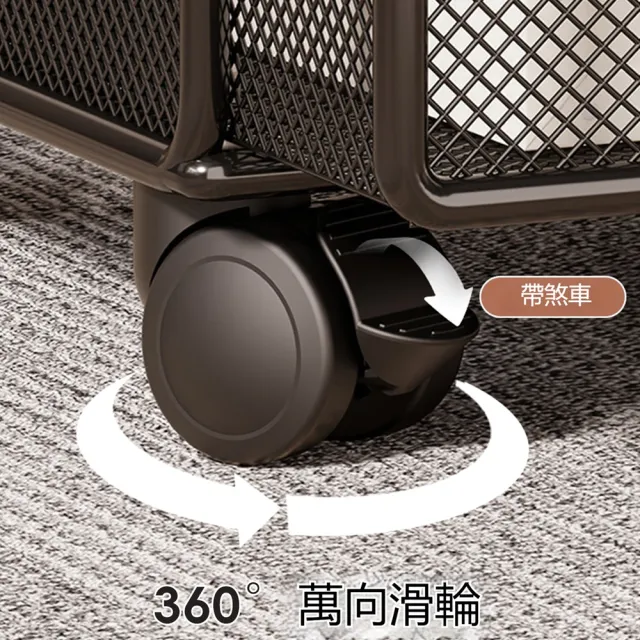 【MOOG 沐格】置物架 萬向輪移動印表機收納推車 桌下多層置物櫃 家用辦公設備擺放架