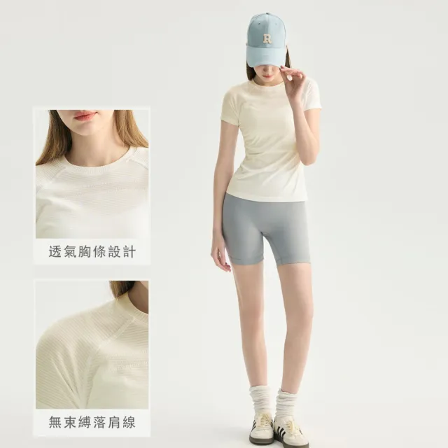 【BODYAIR】任2入 透氣小細縫落肩袖顯瘦上衣(瑜珈.慢跑.運動.健身.透氣.舞蹈.運動服)