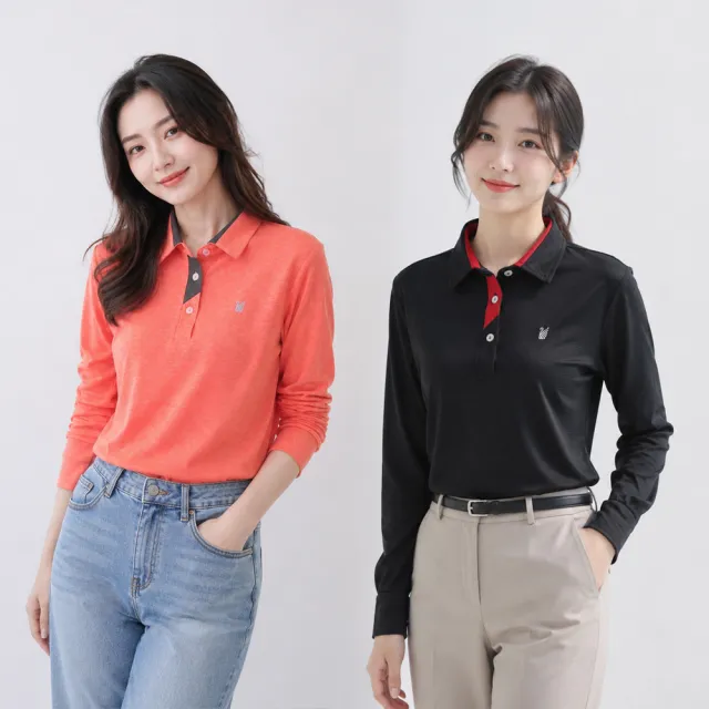 【遊遍天下】女款抗UV防曬涼感吸濕排汗機能長袖POLO衫GL1036(M-5L大尺碼)