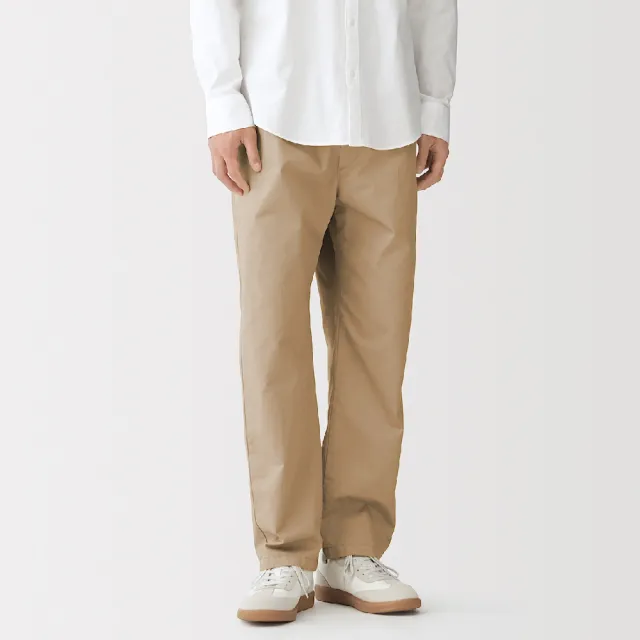 【MUJI 無印良品】男水洗棉舒適長褲(深灰/黑色/米色/深綠/深藍/棕色)