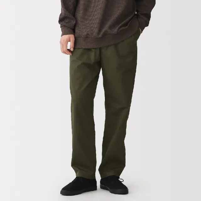 【MUJI 無印良品】男水洗棉舒適長褲(深灰/黑色/米色/深綠/深藍/棕色)