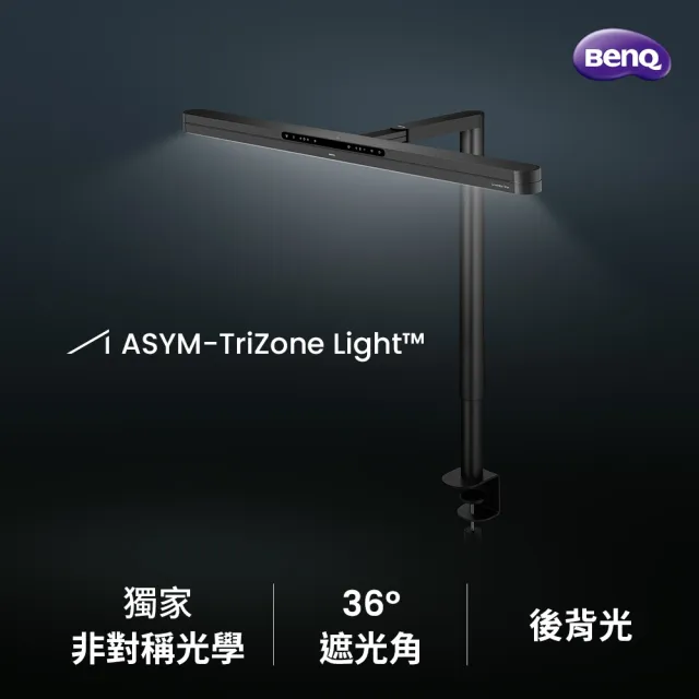 【BenQ】BenQ  ScreenBar Max 智能雙螢幕燈(桌夾式／觸控控制面板／超寬廣135cm)