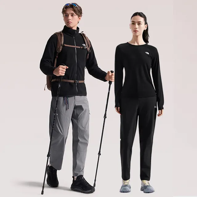 【The North Face】男女款防潑水百搭舒適機能休閒褲(多款任選)