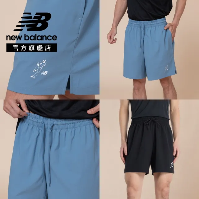 【NEW BALANCE】NB 大谷翔平x短褲_男性_黑/天藍色_MB61B96QBK_MB61B96QHEB(美版 版型偏大)