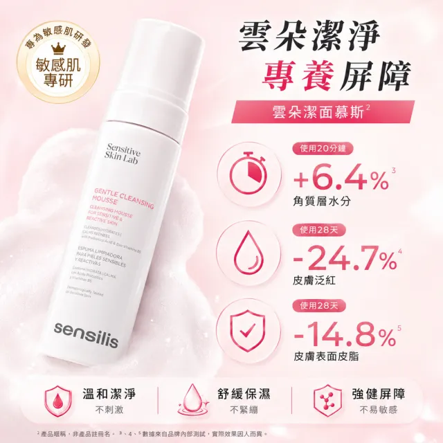 【sensilis 森思黎絲】B5極淨舒緩潔顏慕斯 200ml