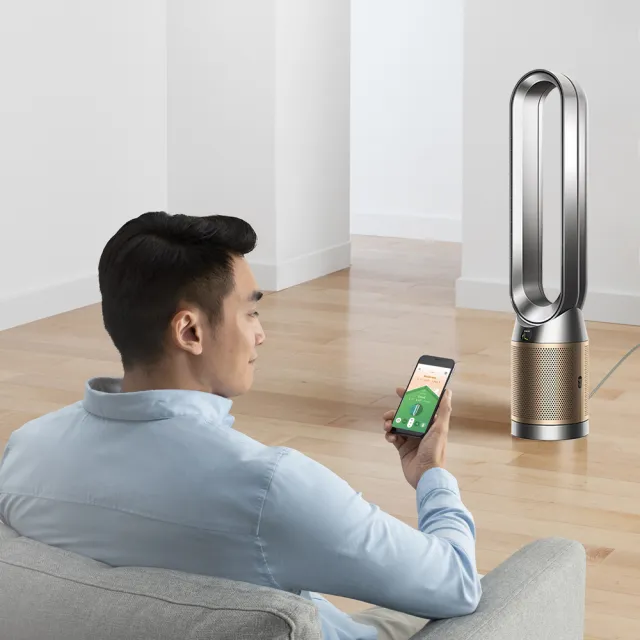 【dyson 戴森】TP12 Purifier Cool De-NOx 二合一甲醛NOx偵測涼風空氣清淨機(鎳金色)