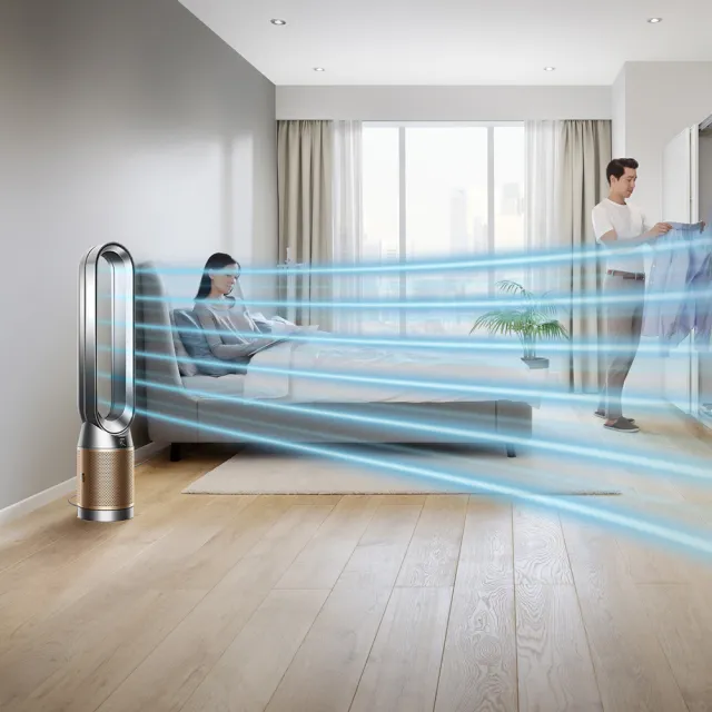 【dyson 戴森】TP12 Purifier Cool De-NOx 二合一甲醛NOx偵測涼風空氣清淨機(鎳金色)