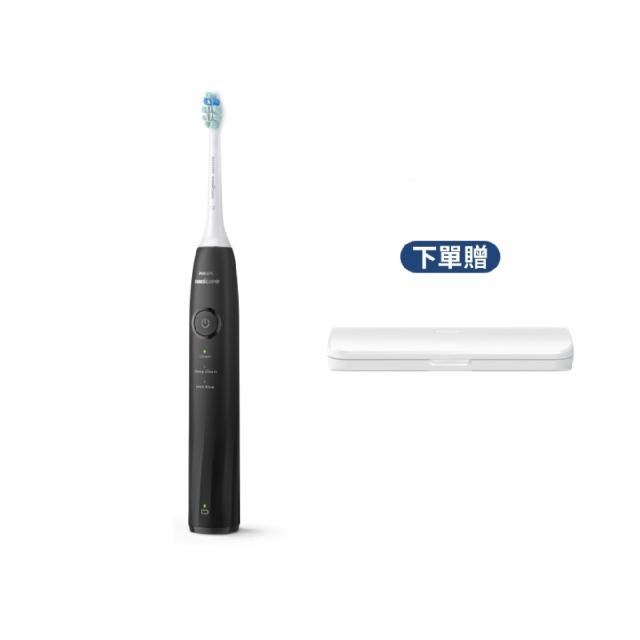 【Philips 飛利浦】momo獨家 HX5070/01 Sonicare舒適清潔音波電動牙刷-黑色(2026新品/壓力感應/官方直營)