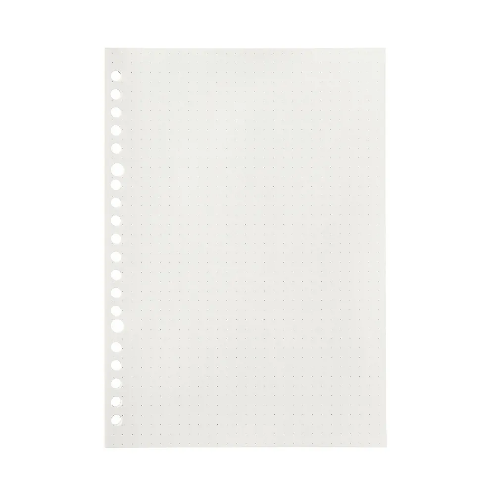 【MUJI 無印良品】自由組合活頁筆記本內頁/20孔.A5.點狀方格