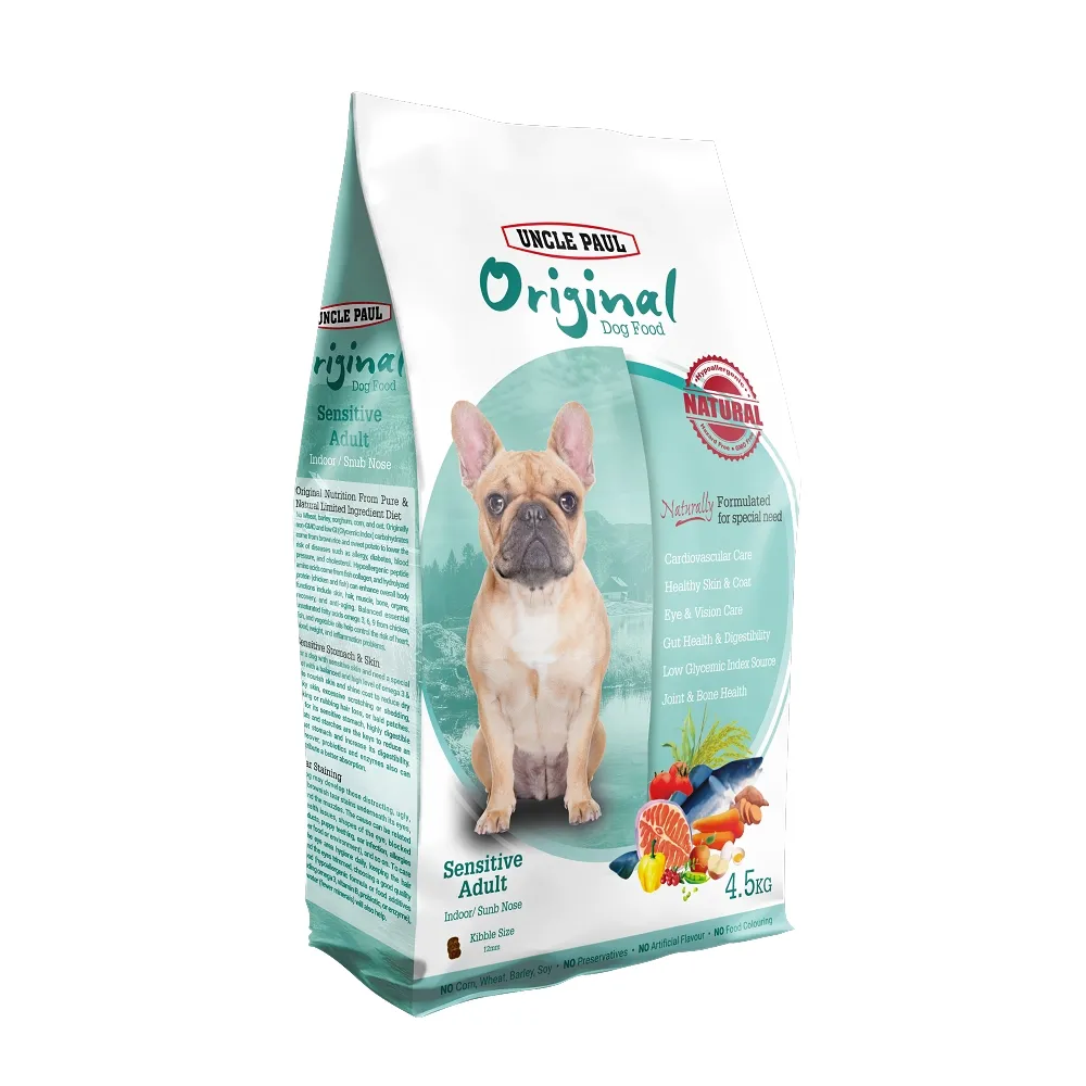 【UNCLE PAUL 保羅叔叔】田園生機狗食 4.5kg 低敏成犬-室內/短鼻犬 (法國鬥牛犬 成犬 老犬 熟齡犬 狗飼料)