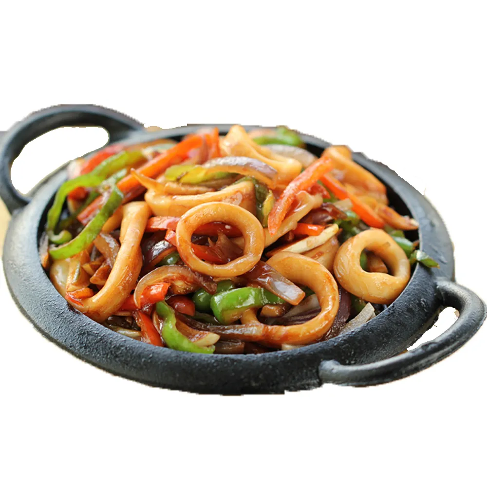 【上野物產】4包 頂級 帶皮魷魚圈(500g)