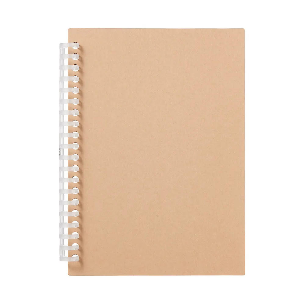 【MUJI 無印良品】自由組合活頁筆記本封面/20孔.A5.米