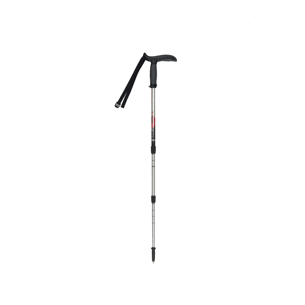 【MASTERS】Pocketrek 大頭寶特登山杖 1入 - 銀紅(義大利登山杖/航太級鋁合金/Pocketrek)