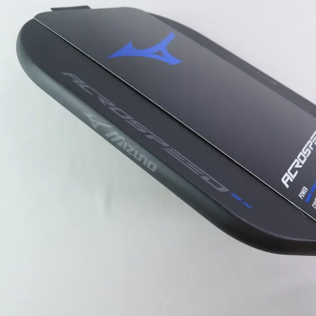 【MIZUNO 美津濃】匹克球拍 ACROSPEED SX 無邊框 USAPA認證 (63GPB62100碳黑x藍)