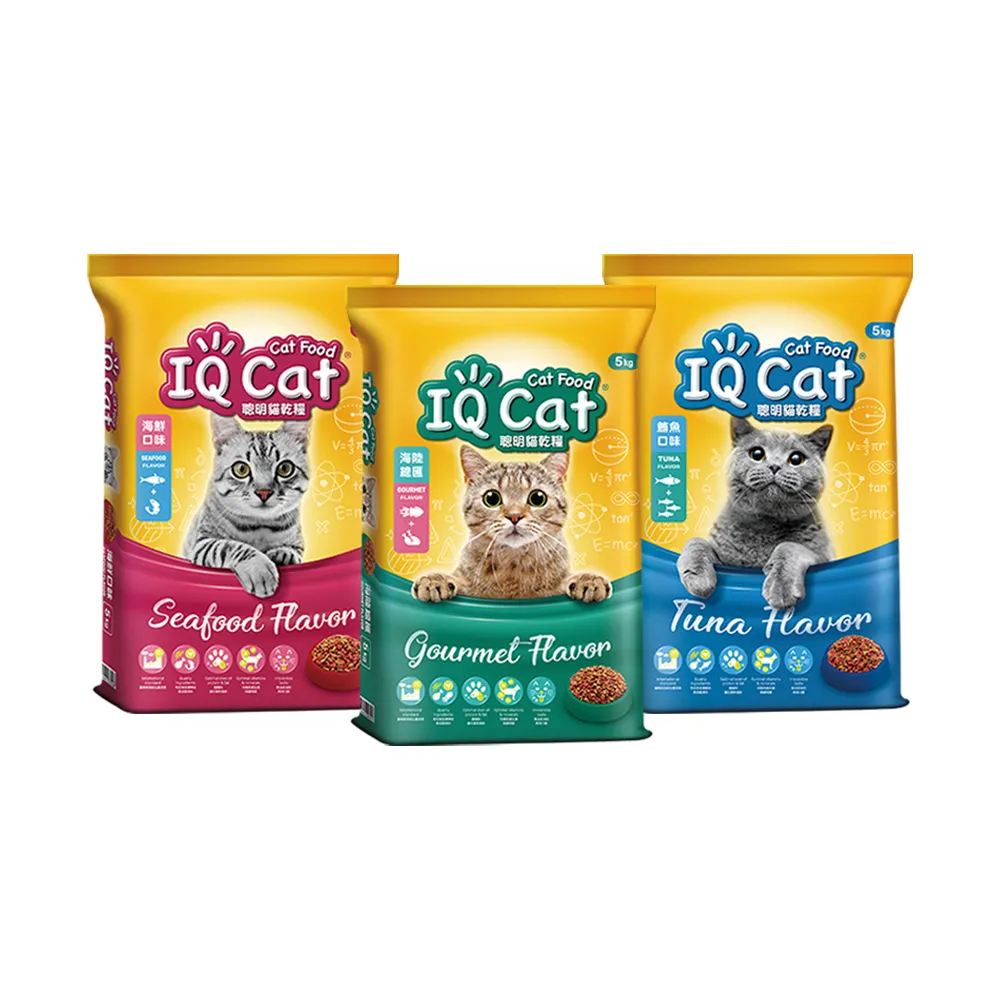 【IQ CAT】聰明貓乾糧 5KG(貓飼料/成貓)