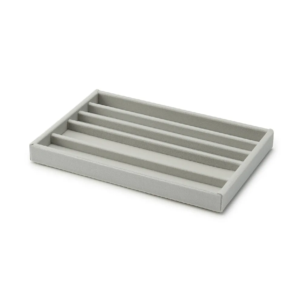 【MUJI 無印良品】灰絨內盒.可堆疊.大/項鍊收納用