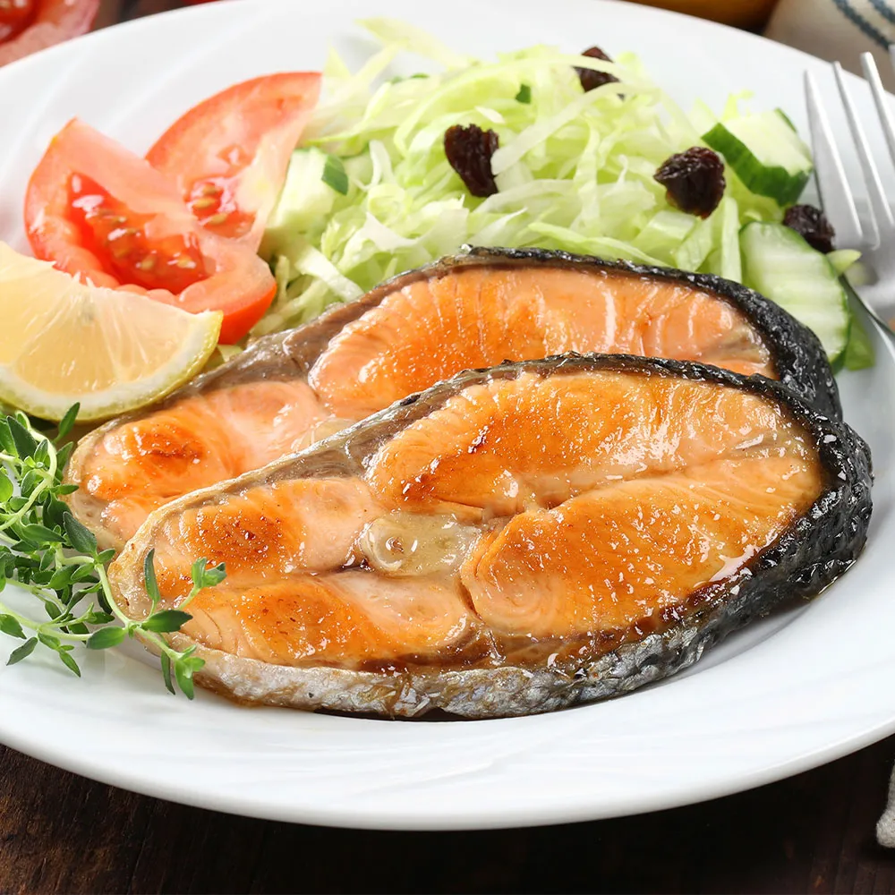 【愛上海鮮】任選999免運 鮮凍智利鮭魚2片組(2片裝/250g±10%/包)