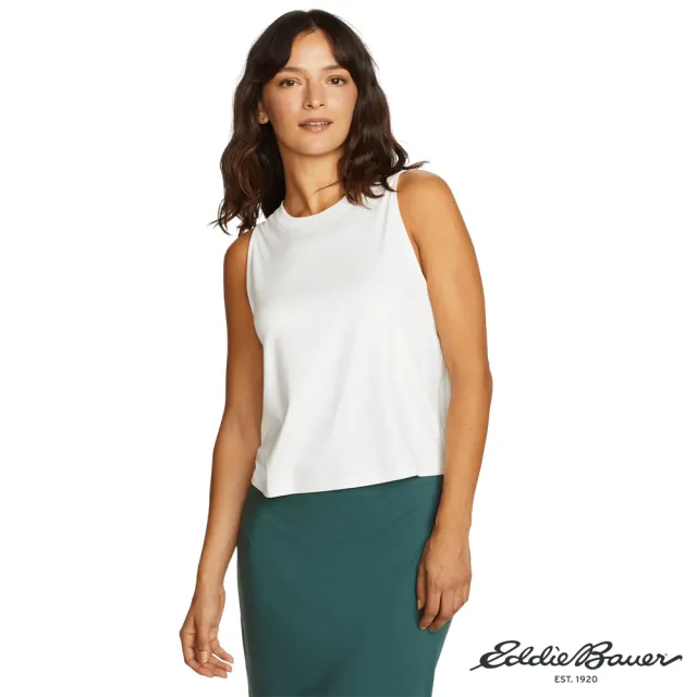 【Eddie Bauer】女性透氣防曬背心-白色 21690022
