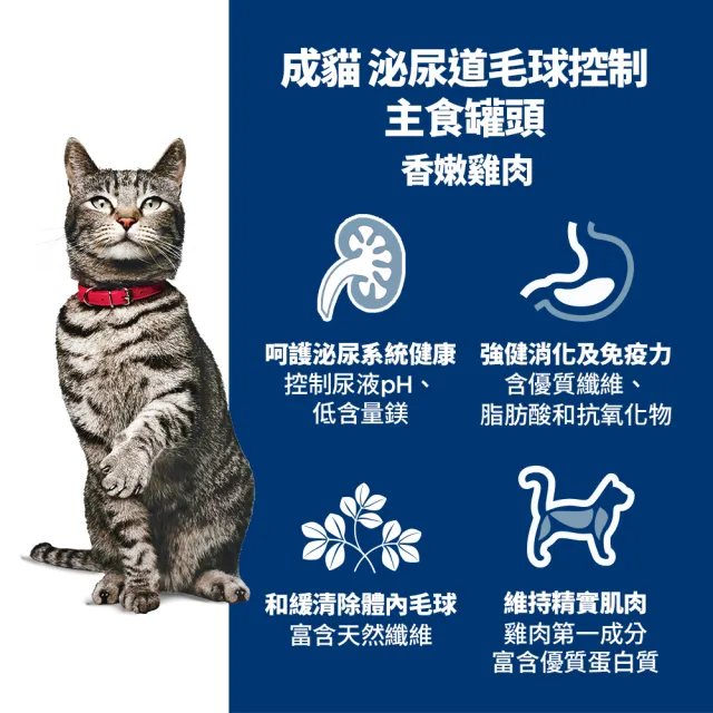 【Hills 希爾思】官方直營 幼/成貓主食罐 泌尿道毛球/完美體重/敏感胃腸/完美消化 2.9盎司×6入(貓罐頭)