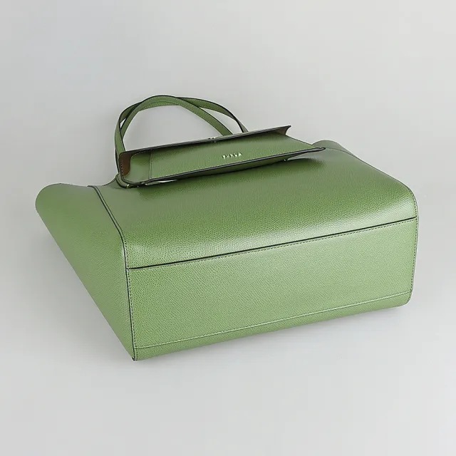 【FURLA 芙拉】FURLA精品小牛皮可拆外袋肩背托特包(中/牛油果綠)