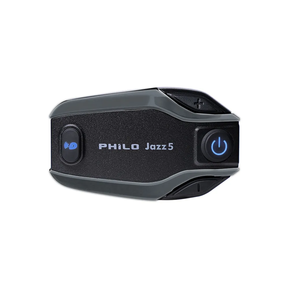 【Philo 飛樂】Jazz5 800Mah 高CP值全混音 安全帽藍牙耳機 高通藍芽5.2雙晶片(機車通勤必備/情侶機車對講)