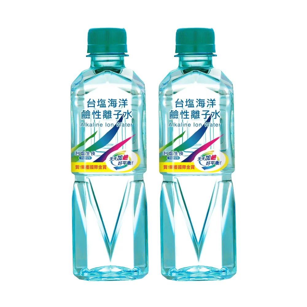 【週期購-台鹽】海洋鹼性離子水420mlx2箱(共60入;官方直營;小瓶裝水)