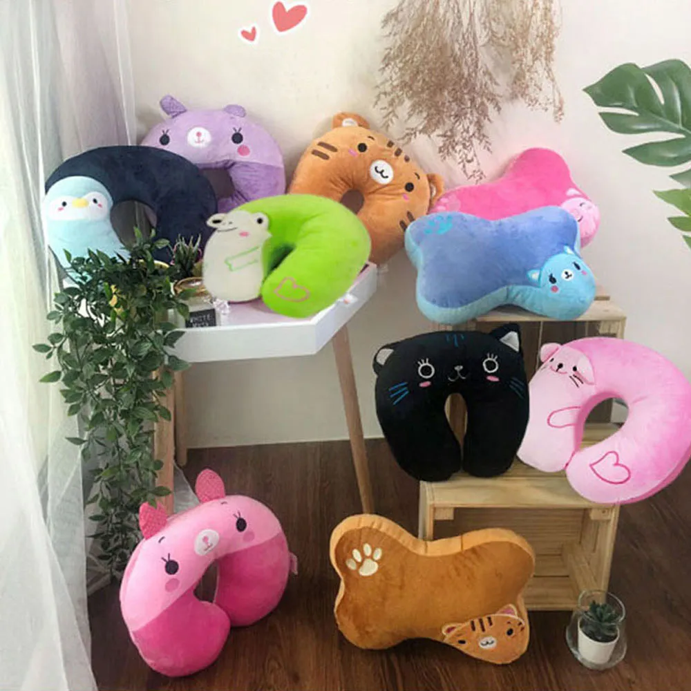 【DTW】動物樂園頸枕骨枕靠墊-頸枕VS骨枕靠墊(任選2個)