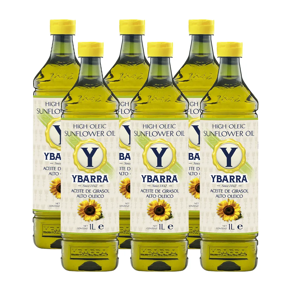 【YBARRA】益百萊 小清新高油酸葵花籽油(1000mlx6瓶/PET食品級裝/端午送禮)
