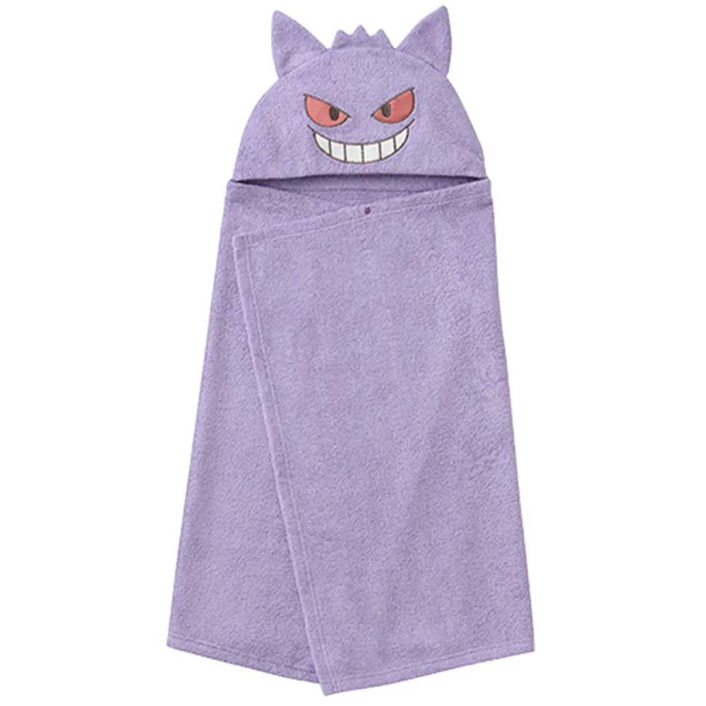【日本犬印】monpoke寶可夢寶寶 耿鬼連帽浴巾