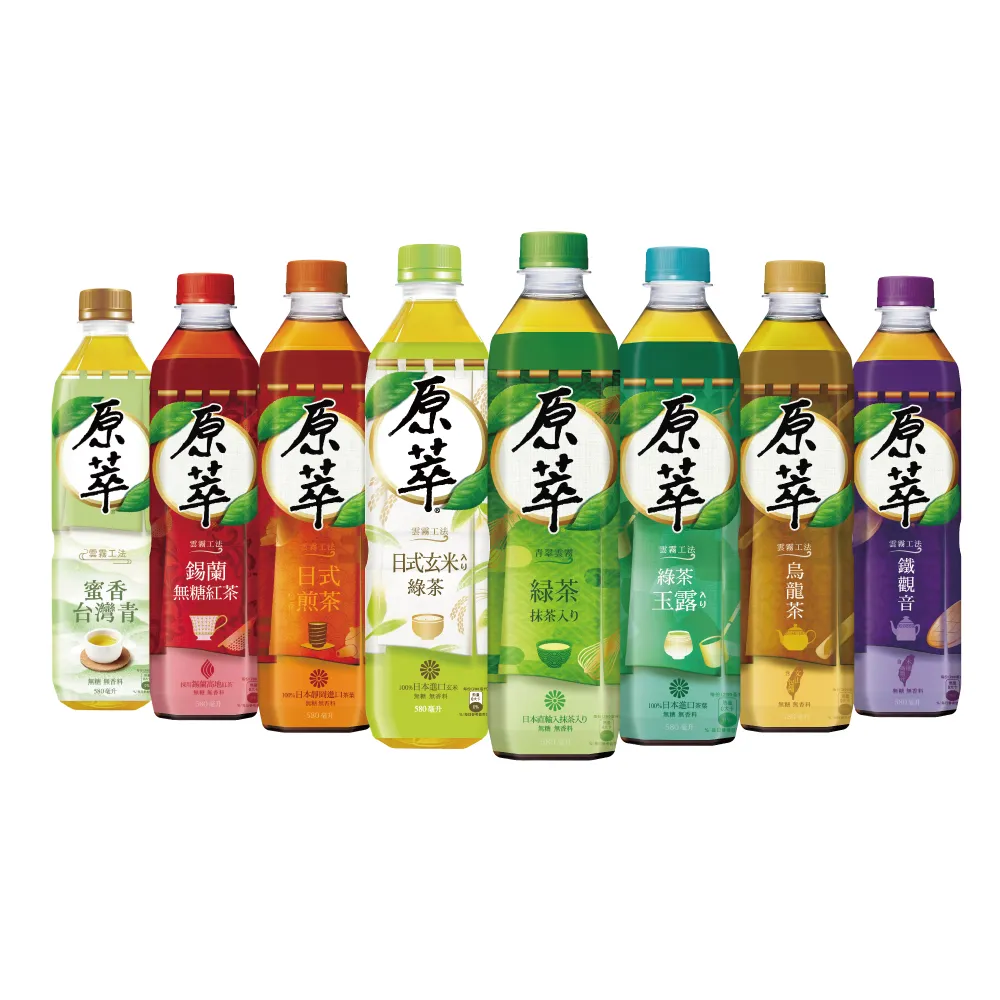 【原萃】無糖茶 寶特瓶系列580mlx24入/箱(無糖)