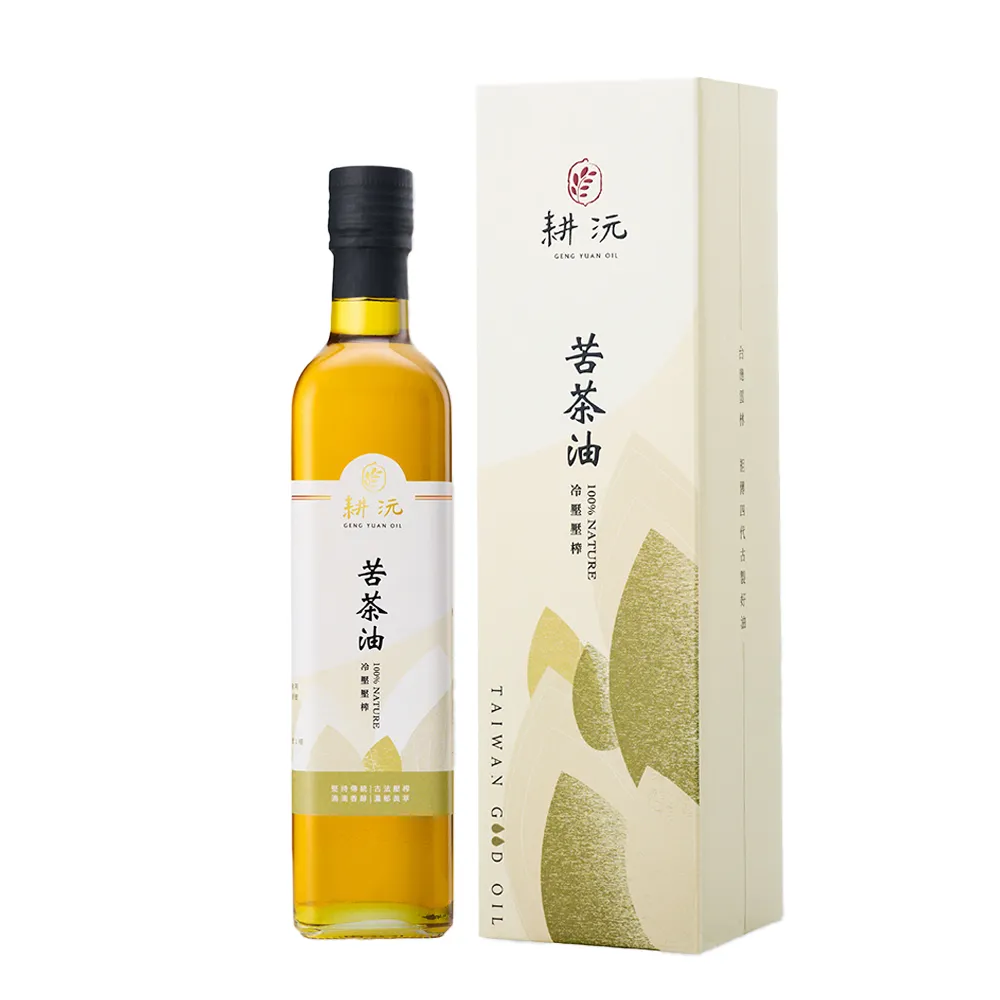 【GENG YUAN 耕沅】耕沅100%冷壓初榨苦茶油 500ml(禮盒)