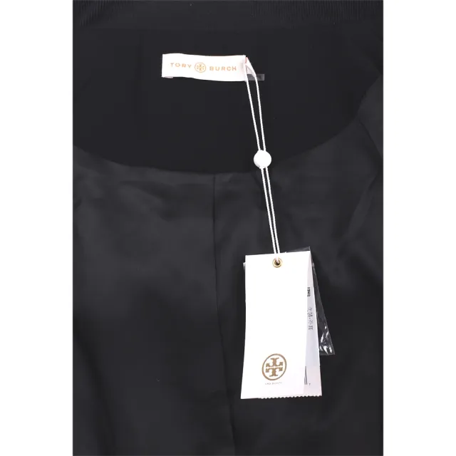 【TORY BURCH】MARBLED TWEED 大理石紋路設計外套(黑x藍x白 長袖 TB)